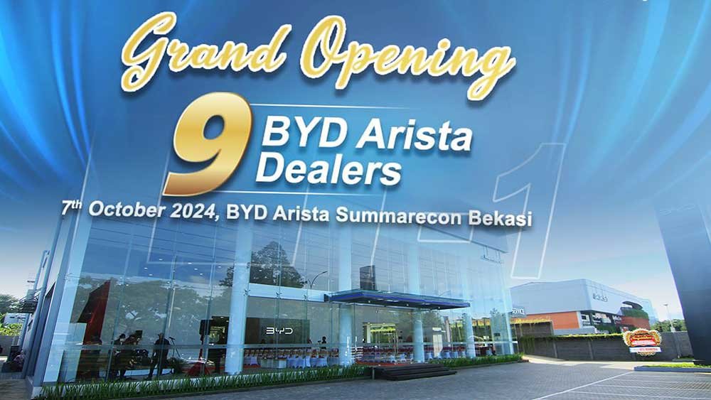 Peresmian 9 Dealer BYD Arista di Indonesia