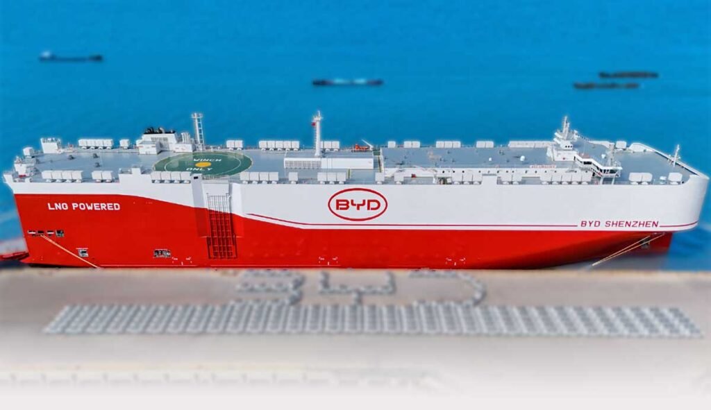 Kapal Pengangkut Mobil BYD Bertambah Untuk Ekspansi